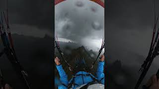 POV: You’re Flying Through a Mountain Storm at 10,000 Feet #POV #Paragliding #shorts