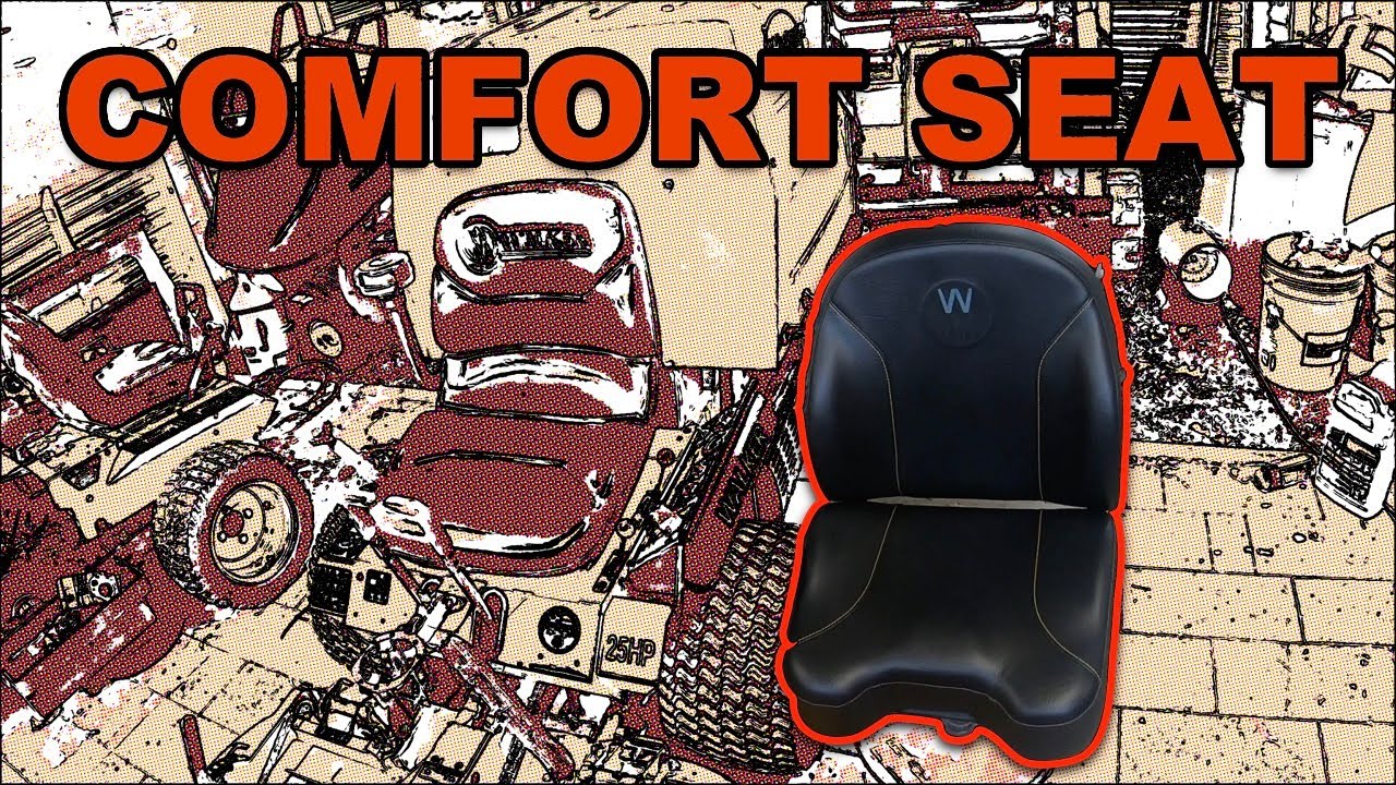 HOW TO Walker Mower Comfort Seat Upgrade/Install More Free Concrete