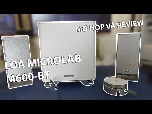 MICROLAB M600-BT | Mở hộp và đánh giá bộ loa 2.1 có kết nối BLUETOOTH mua trên SHOPEE chính hãng