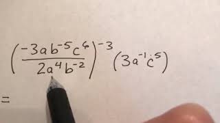 Power, product, and quotient rules with negative exponents