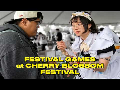 I WENT TO A CHERRY BLOSSOM FESTIVAL TO PLAY GAMES WITH MAIDS