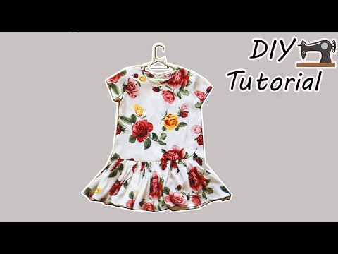 SEWING-Ep.8: How to make a dress for kid | Cách may váy xòe đuôi cá cho bé | Ặt Củ Tỏi DIY