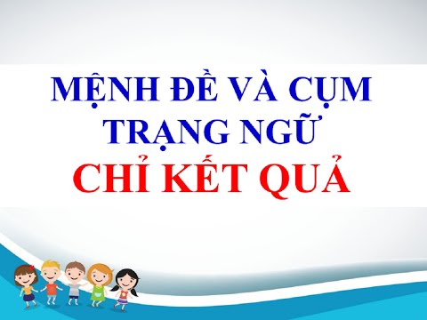 Video Mệnh đề trạng ngữ chỉ KẾT QUẢ - Cô Vũ Yến - youtube