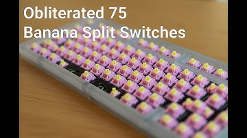 Frost Polycarbonate Obliterated 75 with Banana Split Switches Sound Test