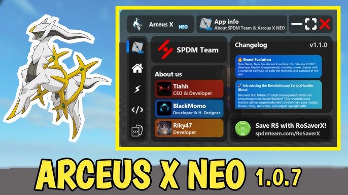 OP* Executer Arceus x neo lastest version 1.0.5 Roblox executer