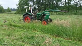 Deutz d30 s mit Mähbalken