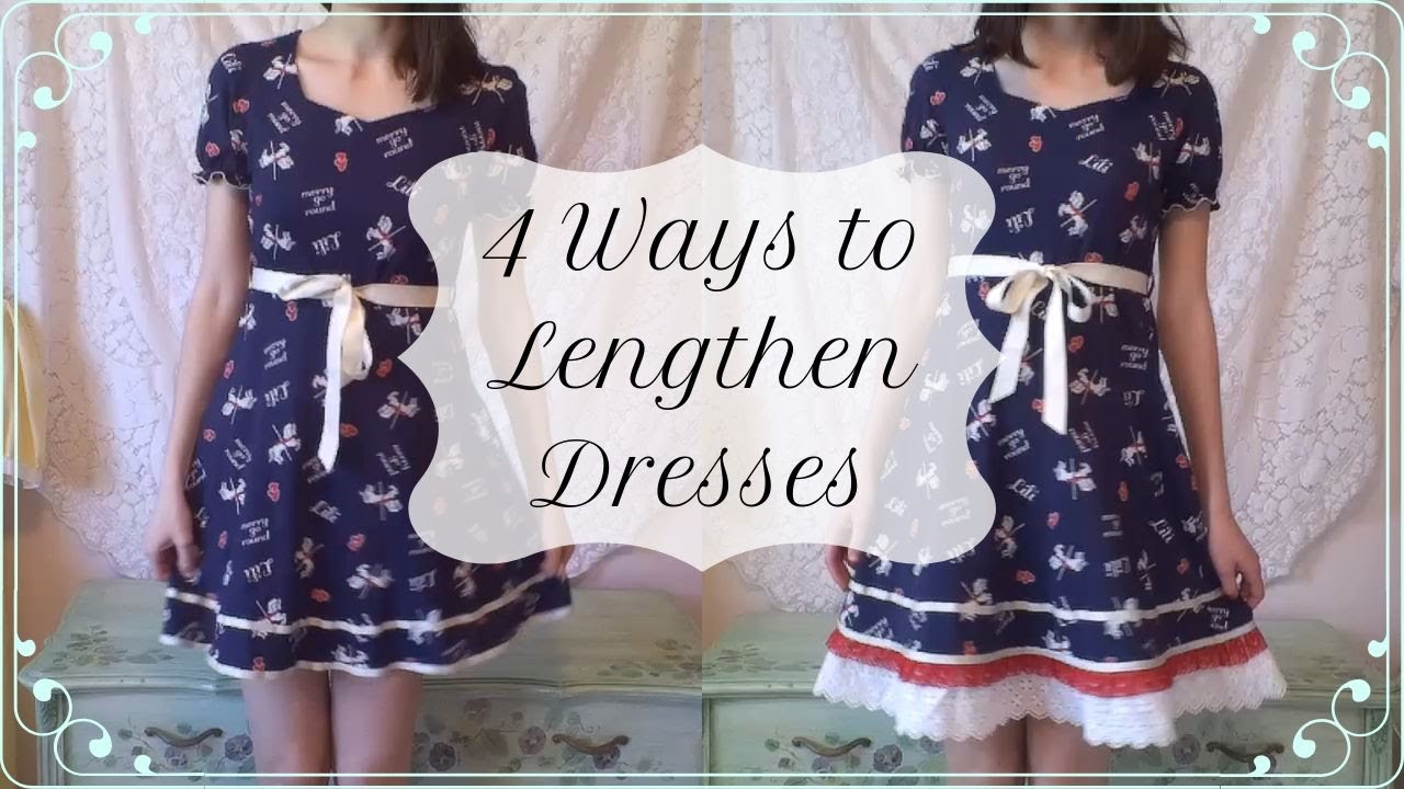 How to Add Length to Dresses (4 easy hacks!) - YouTube