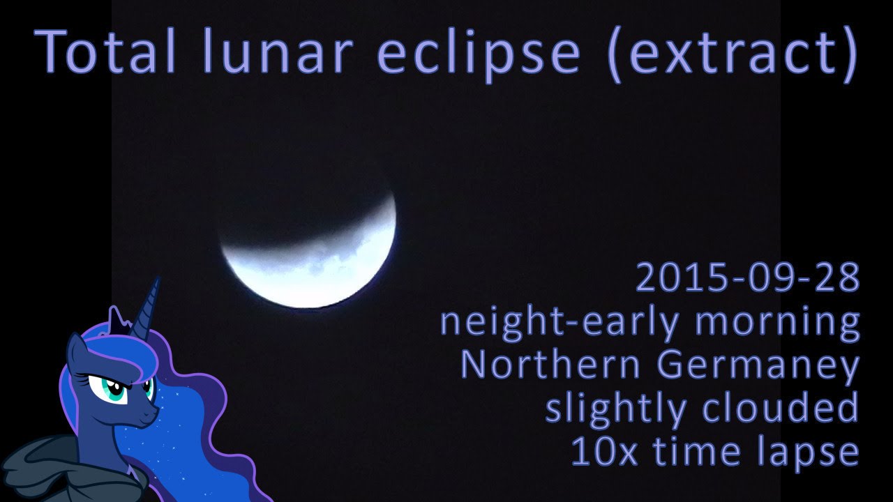 Part of 2015 total lunar eclipse (10x time lapse) - YouTube