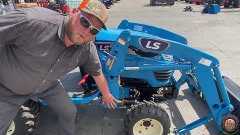 How To Take Off A Loader On An LS MT125 Tractor