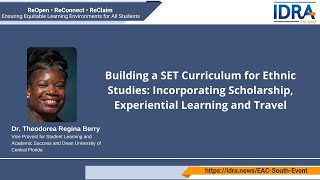 Building a SET Curriculum for Ethnic Studies - IDRA EAC-South