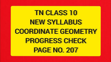 TN Samacheer 10 Maths New Syllabus   Geometry Progress Check Page No. 207.