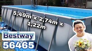 Bể bơi khung kim loại bestway 56465 - 5,49m x 2,74m x 1,22m ( Hotline : 0364108524 )
