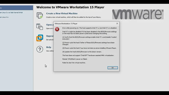 How to fix VMWare error while powering on and install ubuntu || Enable Intel VTx
