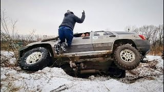 Шел на ПОБЕДУ и опять упал в ОКОП, скользкий ЗИМНИЙ #OFFROAD