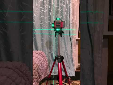 Лазерний рівень акумуляторний 4D Vollyx 16 ліній 360° зелений промінь нівелір самовирівнюється у кейсі червоний фото від покупців 3