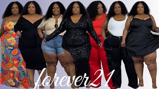 Forever 21 Plus Size -- Curve 3X\/4X Try-On Haul | Collective | Cargos, Dresses, Tops \& More!