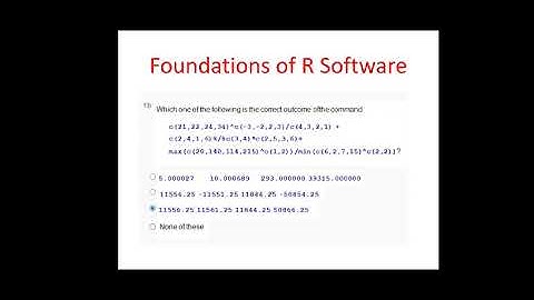 NPTEL|| foundations of r software || quiz:week 3|| assignment 3