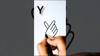 BTS Symbol of drawing 🫰 letter Y step by step for beginners #shorts #art #trending