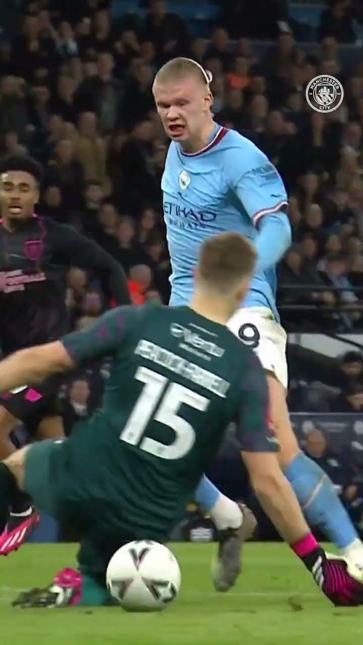 Celebrating before it hits the back of the net! ⚽️ ? #mancity #football #skills #goals
