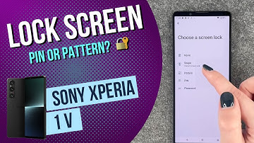 set up screen lock sony xperia 1V