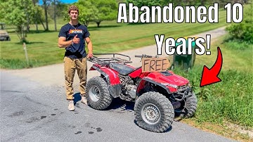 Abandoned Quad Revival - Will this Free Honda Run?
