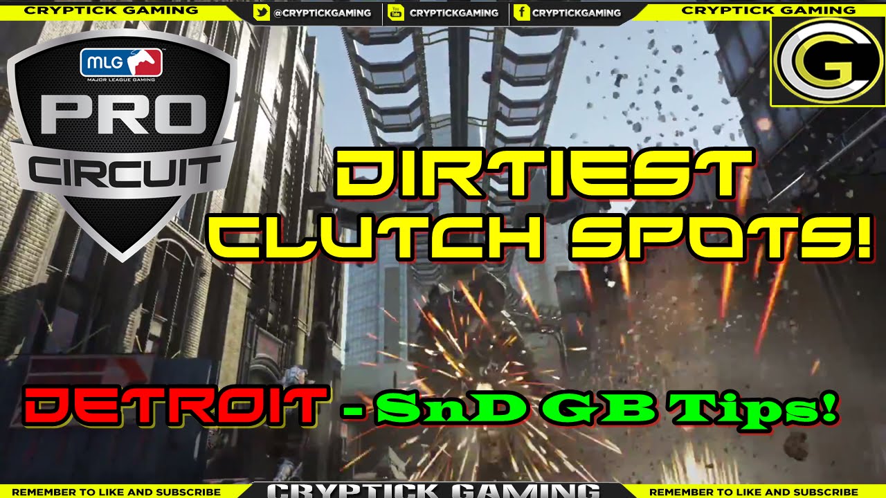 Advanced Warfare: SnD GB Tips! | "Dirtiest Clutch Spots" on Detroit! |