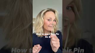 How To Use A French Hair Pin Half Up Style Beginner Shoulder Length Thick Hair