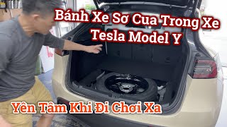 Bánh Xe Sơ Cua Cho Tesla Model Y, Cất Gọn Trong Cốp Xe - Modern Spare Tires