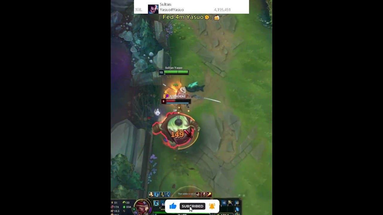 Fed 4m Yasuo🍪. 🍰 -League of Legends