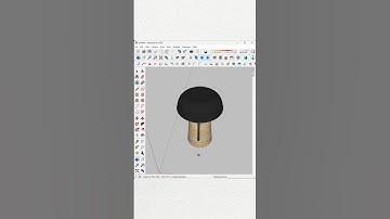 How to Model a Table Light in SketchUp Pt. 1 #sketchup #sketchuptutorial #shorts #sketchup_core