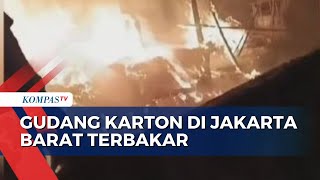 Lapak Pengolahan Karton dan 3 Rumah Warga di Jakbar Hangus Terbakar saat Ditinggal Mudik