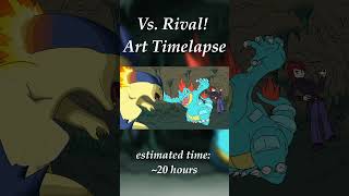 Vs. Rival | Art Timelapse | Pokémon HeartGold and SoulSilver #vgm #pokemon #arttimelapse