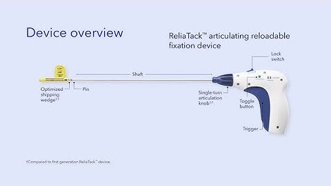 ReliaTack™ Articulating Reloadable Fixation Device with Standard & Deep Purchase Tacks