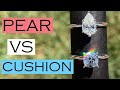 Pear Cut vs Cushion Cut Lab Diamonds (1 Carat) (James Allen)