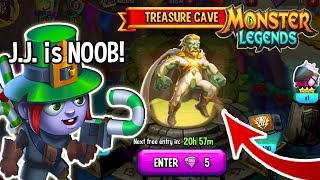 Monster Legends Room 60 Jestin Justice !🐍 1,500 - Stalkiller Hansetel Enkidu Untombed Treasure Cave