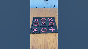 Make board game using clay| Clay artTic tac toe #trending #viral #shorts #tictactoe #diy #clayart