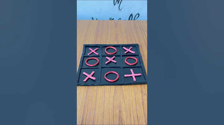 Make board game using clay| Clay artTic tac toe #trending #viral #shorts #tictactoe #diy #clayart