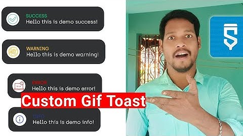Custom gif toast project in sketchware pro #AndroidAppdeveloper #sketchware #Aauraparti