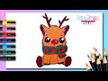 Cómo dibujar un RENO kawaii - dibujos fáciles Paso a paso