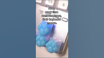 The meowing keyboard #keycaps #gamingsetup #bestkeycaps
