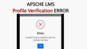 APSCHE LMS registration and Verification  and login problem solving