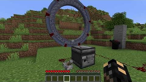 Dialing stargate to Abydos manually using redstone | Stargate Journey Minecraft mod