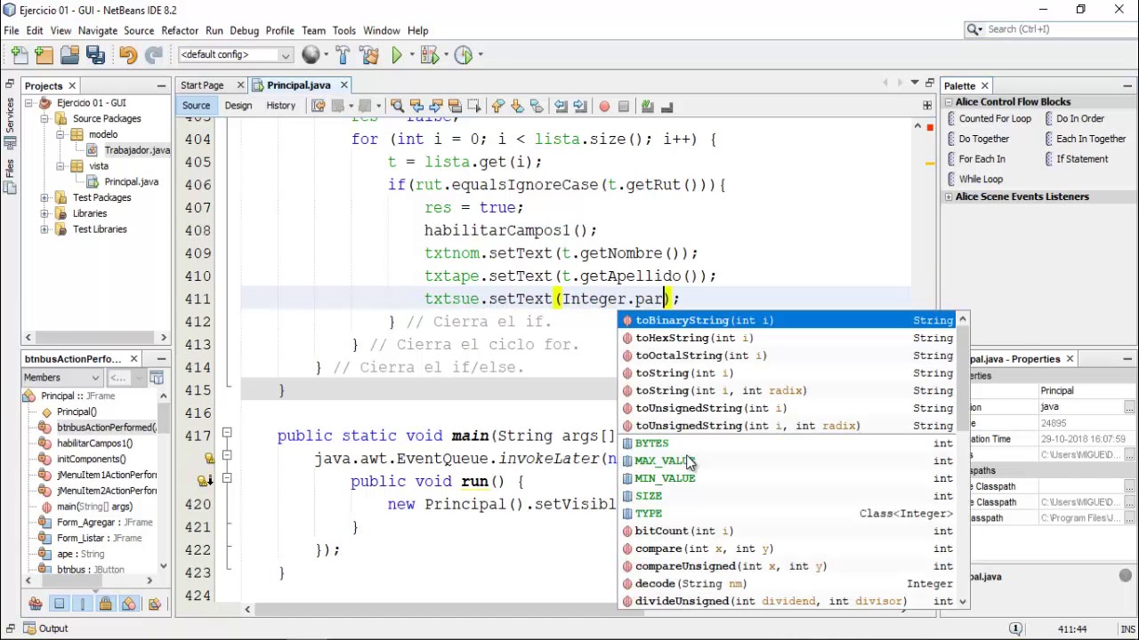 GUI con ArrayList - 05 - Botón Buscar - YouTube