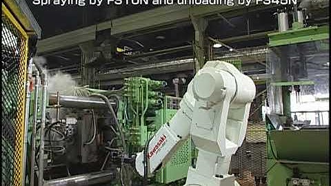 Kawasaki Robot Applying Die Casting Release Agent