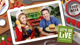 Burgers of the Future! | Food Science 3 | #73 Let's Go Live with Maddie & Greg