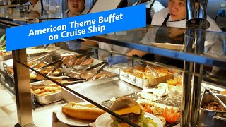 American Theme Buffet Food on Cruise Ship | Holland America 2023 by TravelTouristVideos 7,688 views 6 months ago 7 minutes, 45 seconds