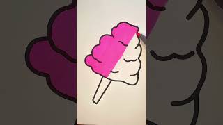 Sweet & Fluffy: Coloring Cotton Candy Magic! 🍭✨#shorts #coloring #stressrelief #november