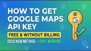 HOW TO GET GOOGLE MAPS API KEY FREE WITHOUT BILLING 2026 NEW METHOD