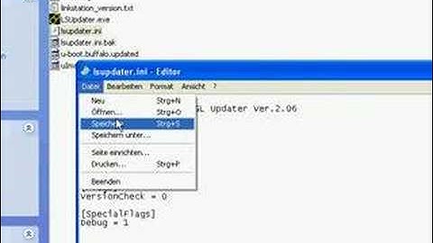 Enable debugmode on buffalo`s lsupdater.exe