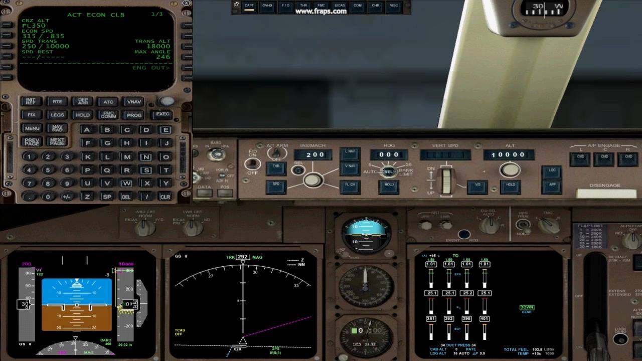 PMDG 747 FMC Tutorial Cost Index YouTube